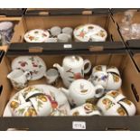 AMENDMENT - REVISED ESTIMATE Two boxes of Royal Worcester Evesham including teacups and saucers,