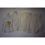 A collection of Victorian and later infant's clothing to including cotton gown with cut-out work