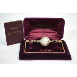 A vintage 9ct gold Rolex wristwatch no.1112015, on expanding bracelet strap, London Import 1919,