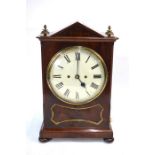A Regency mahogany bracket clock - Edward Thorpe by repute - the 8 - day single fusee movement