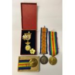 A WWI pair to 2/Lieut. E.P.G. Wright 1914-18 British War Medal; Victory Medal to/w a Victory Medal