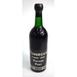 A bottle of Fonseca 1970 vintage port