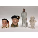 Royal Doulton model of Sir Winston Churchill modelled by Adrian Hughes, HN3057 to/w a large