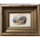 Clarkson Stanfield (1793-1867) - Bay of Naples, watercolour, 10 x 15 cmSome spotting and