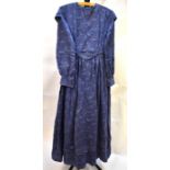 Laura Ashley - An early 1970s maxi dress, indigo blue ground with William Morris style print, size