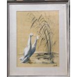 C F Tunnicliffe - India Runner Ducks, watercolour, signed lower right, 48 x 36 cmGood condition