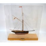 A fine display model of the British racing yacht 'Genesta', built 1884 D&W Henderson, River Clyde,