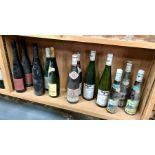 Thirteen various bottles of German wine including two Deinhard 1990 vintage table wine, Deinhard &