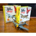 Dinky 719/721 Spitfire MkII and Junkers JU87B stuka, both boxed (2)