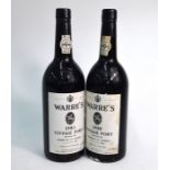 Two bottles Warre's Vintage port 1980/83