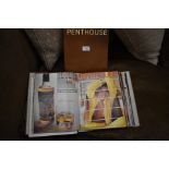 A quantity of vintage Penthouse Magazine 1967-71, bound in two volumes (2)