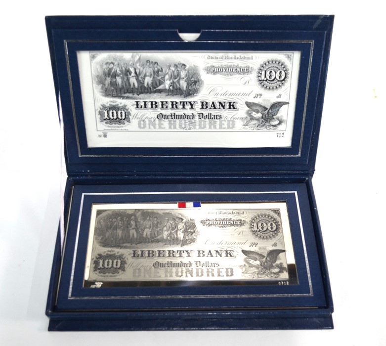 A US Sterling bicentennial commemorative Liberty Bank 100 Dollar replica bank-note, Ltd. Ed. No. - Image 2 of 4