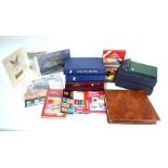 Five albums of first day covers, two Royal Mail boxed Millennium Stamp Collections and related