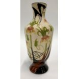 A Black Ryden (Moorcroft) vase decorated in the Lullaby pattern designed by Sian Leeper, with