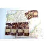 Twenty Victorian Ordnance Survey linen-backed folding 1-inch maps of England & WalesNew 1inch