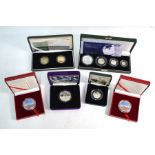 A cased Royal Mint 2005 Britannia Collection, silver proof four-coin set 2006 Brunel Commemorative 2