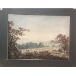 William Payne (c 1750-1830) AHR - The road to Weymouth, watercolour, 28 x 39 cm, mounted but