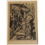 Ru van Rossem - 'The Prodigal Son', etching, pencil signed and dated '57, 17.5 x 12 cm