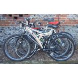 Four various bicycles including lejeune road bike, X-Trail full suspension bike and three others (5)