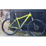 Voodoo Bizango hardtail mountain bike, yellow 51cm frame [p18059252]