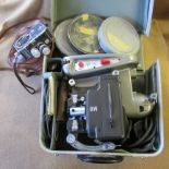 Paillard B8 Bolex ciné camera with case and accessories; Paillard M8 projector, case, accessories