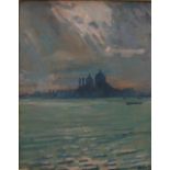 Robert Brown 'Venice" Oil on board Signed and dated '92 24.5 x 19.
