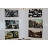 Two albums of postcards containing circa 350 postcards of Hereford, Worcester, Monmouth,