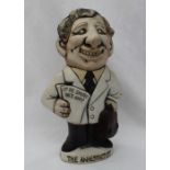 A John Hughes pottery figure titled "The Anaesthetist",