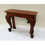 A 19th century mahogany side table,