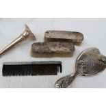 A pair of Edward VII silver backed clothes brushes, Chester,
