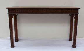 A 19th century mahogany side table,