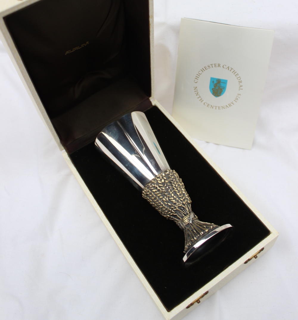 An Elizabeth II silver and silver gilt limited edition commemorative goblet "Made by order of the - Image 8 of 10