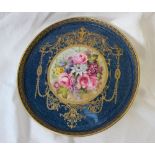 A Royal Worcester porcelain dish, with a shallow rim,