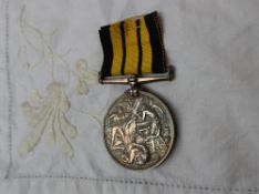 An Ashantee Medal, issued to W Yandall, Painter H.M.S.