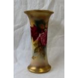 A Royal Worcester vase of flared form, shape No.