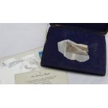 A Danbury Mint silver ingot produced to mark the inauguration of the Concorde age of supersonic