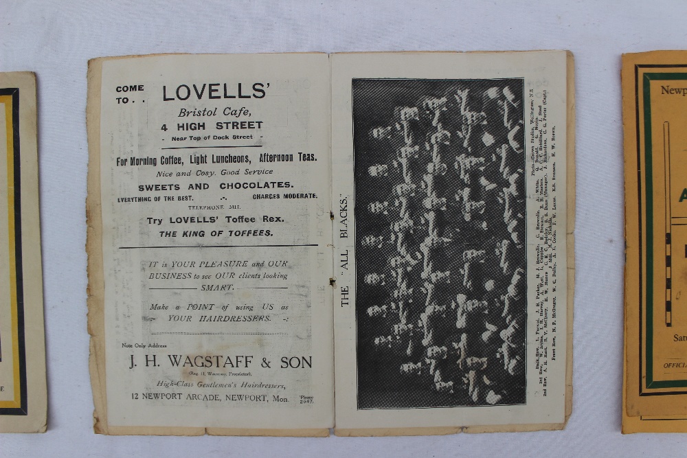 A 1924 Newport v New Zealand All Blacks Invincibles rugby programme - played at The Athletic Ground - Image 6 of 14