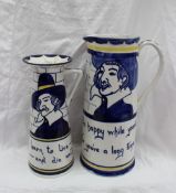 A Bristol Baronial pottery jug,