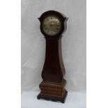 A 19th century mahogany miniature longcase clock,