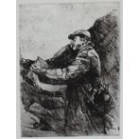 David Carpanini 'Kyffin" A limited edition etching No.