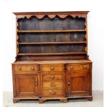 An 18th century North Wales oak dresser,