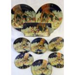 Various Royal Doulton Gnomes series ware plates, pattern number D4697, including a rectangular dish,