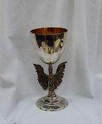 An Elizabeth II silver and silver gilt limited edition commemorative goblet "Made by order of the