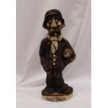 A John Hughes pottery Grogg 'Old Jack' 21cm high signed and dated 1979