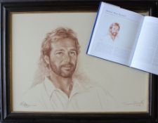 Jocelyn Galsworthy Matthew Peter Maynard Pastel Signed by Matthew Maynard and Jocelyn Galsworthy