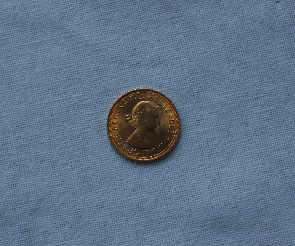 An Elizabeth II gold Sovereign dated 1966