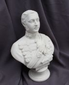 A Victorian Parian bust of Prince Albert Edward, after the sculpture Morton Edwards,
