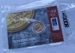 An Elizabeth II gold bullion sovereign,
