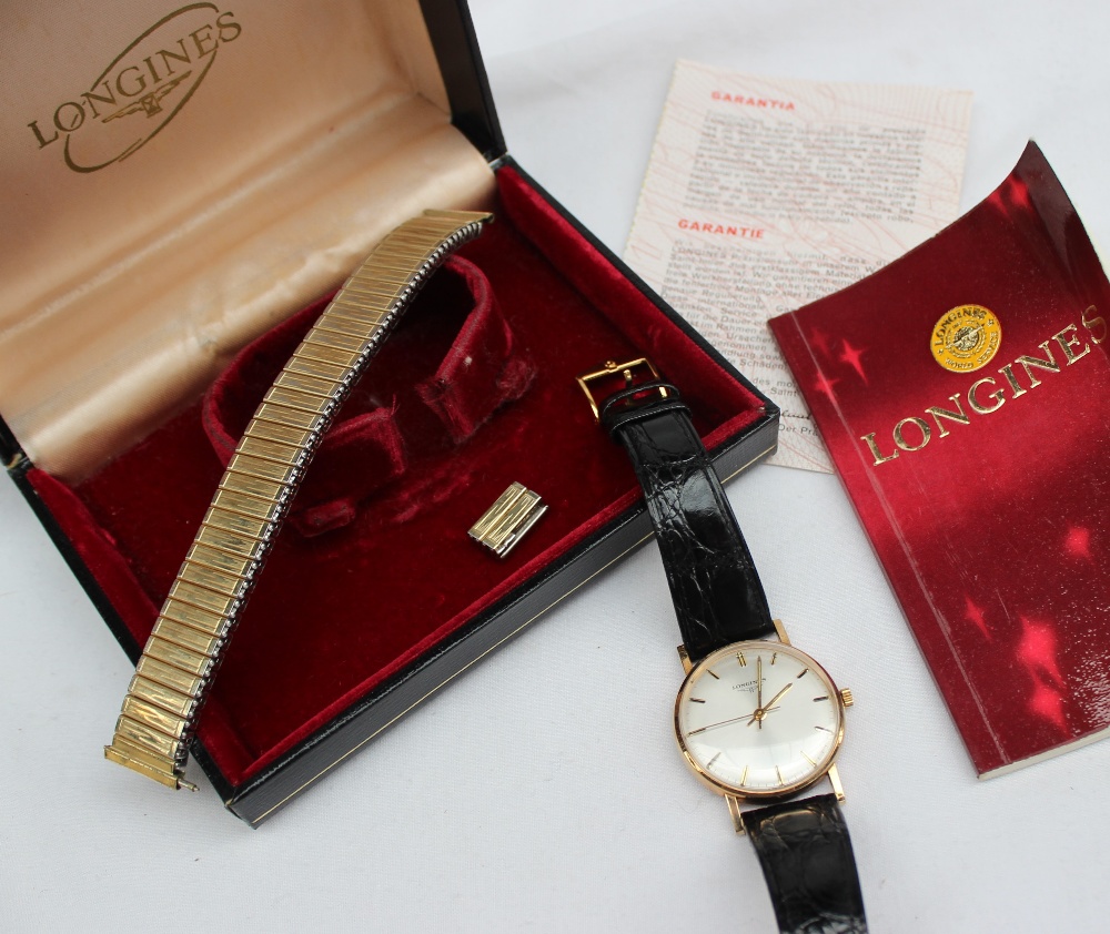 A 9ct yellow gold Gentleman's Longines wristwatch, - Image 2 of 8