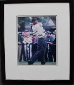 Tiger Woods a signed colour action photograph, Prints of Bel Air Certificate of Authenticity,